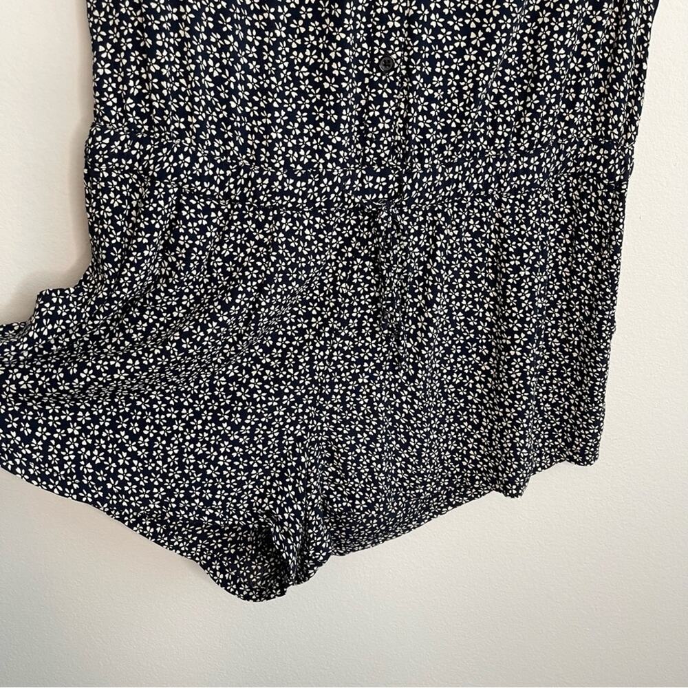 Rails Ellie Button-Front Floral-Print Romper S - image 4